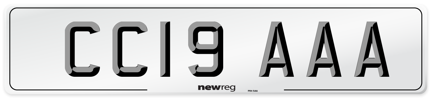 CC19 AAA Number Plate from New Reg